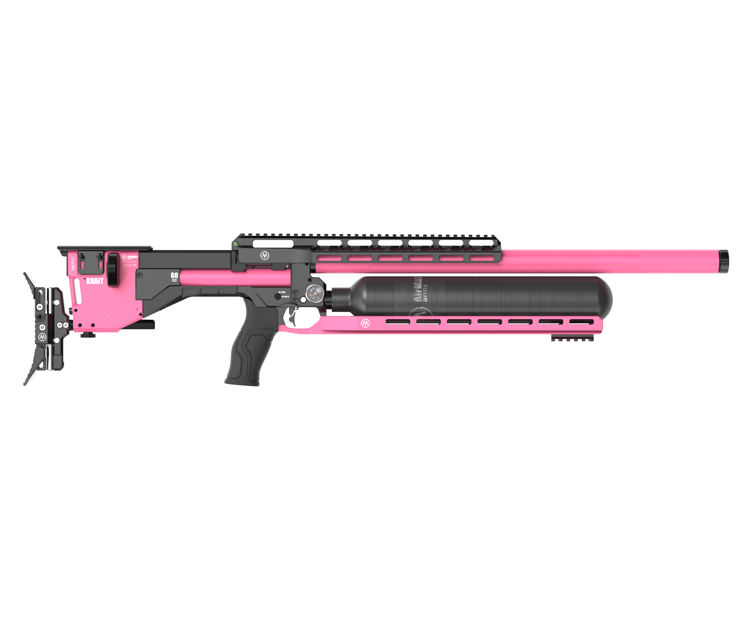 AirMaks Krait Pro X HP extra high-power version pcp rifle pink color