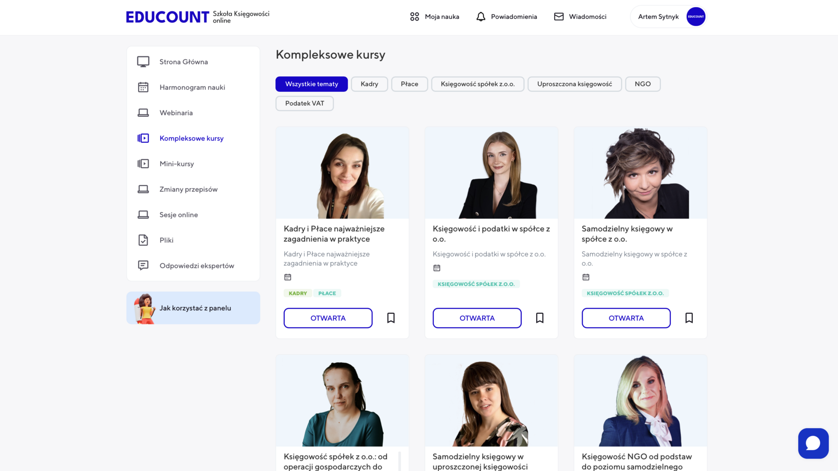 Kompleksowe kursy online