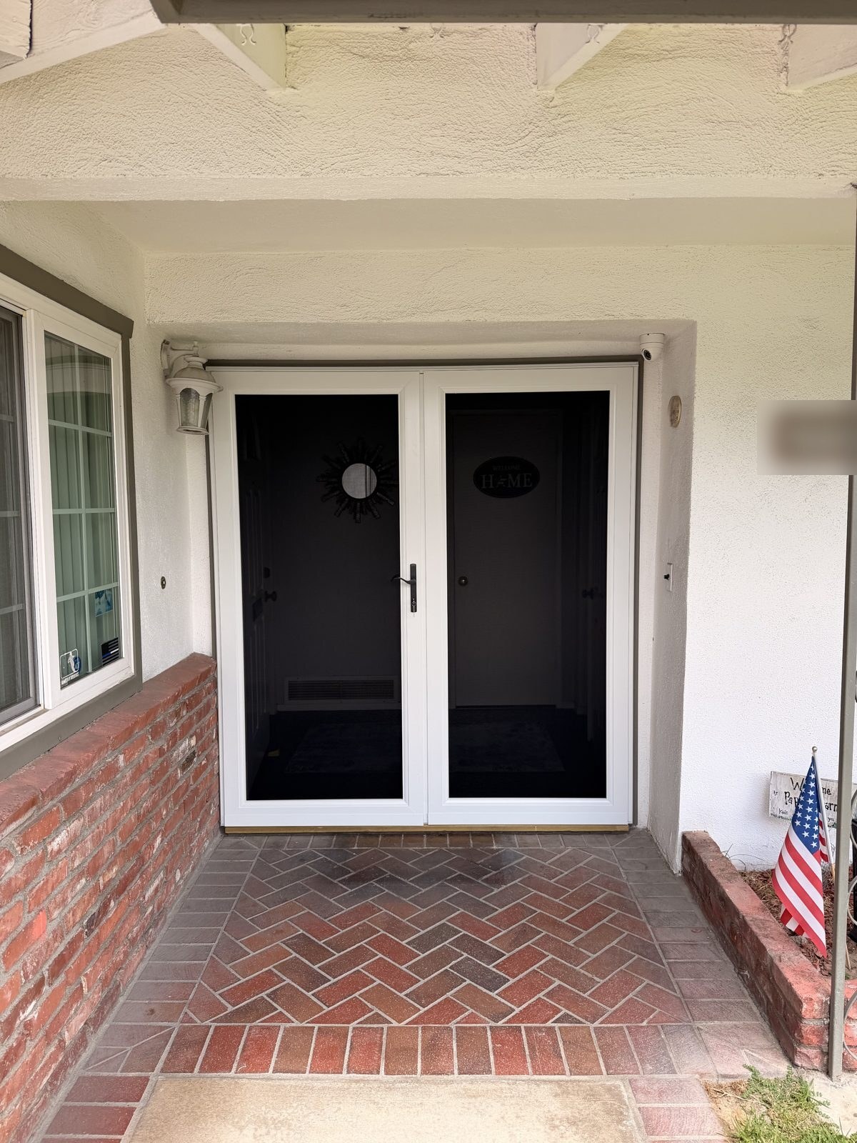 Security screen door installed in Yorba Linda, CA