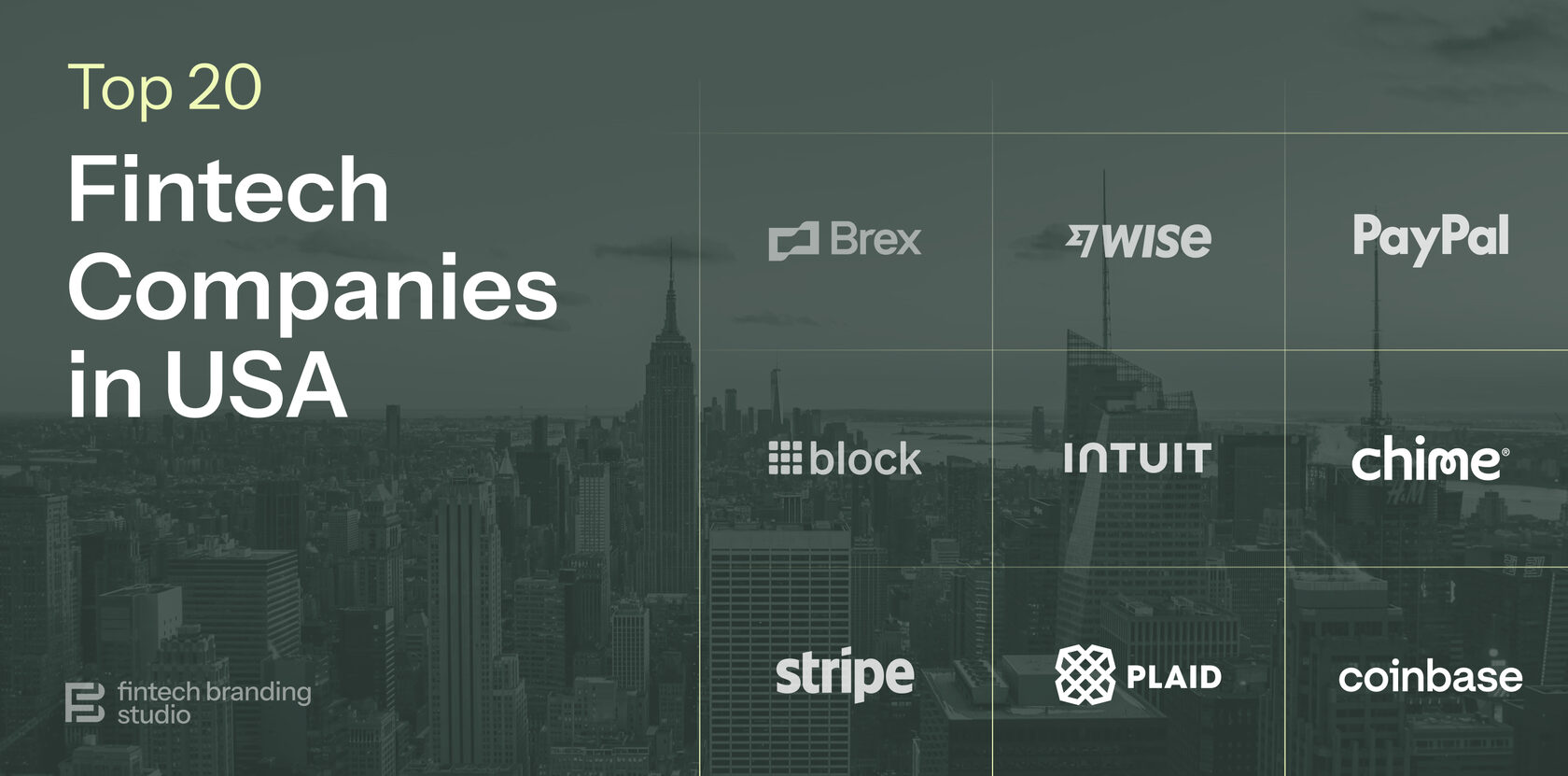 ビット 　FinTech　9さつ Top 20 Fintech Companies in USA (2026)