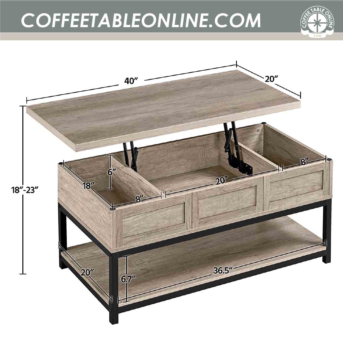33 Lift Top Farmhouse Style Coffee Tables For 2023 | How to Choose