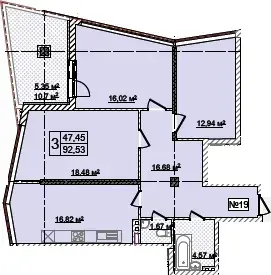 3-комнатные планировка Costa Fontana — вариант 5
