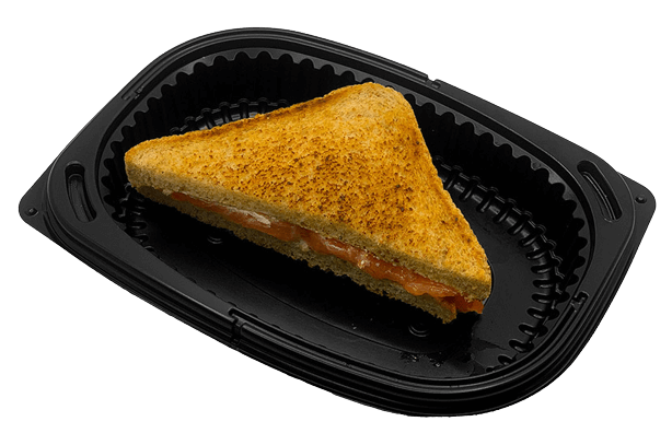 Tostada con salmón