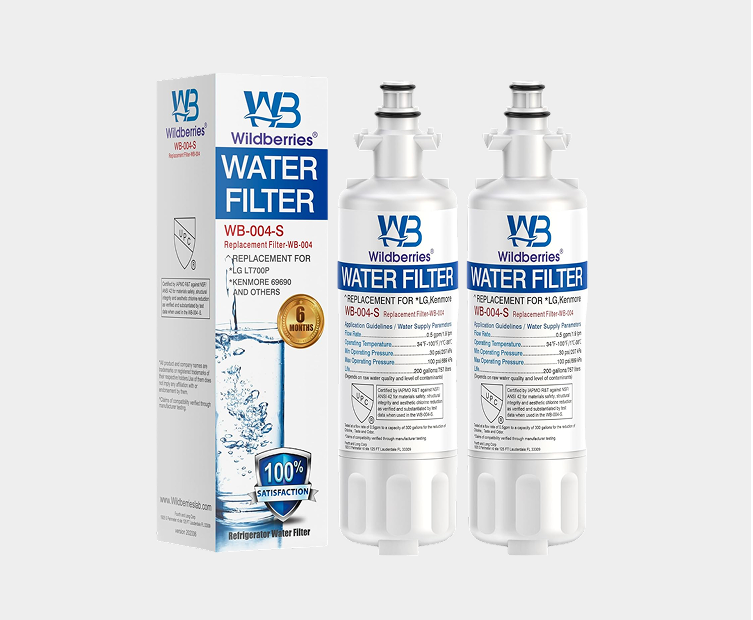 WB-004-S Wildberries Refrigerator Water Filter — 2 Pack