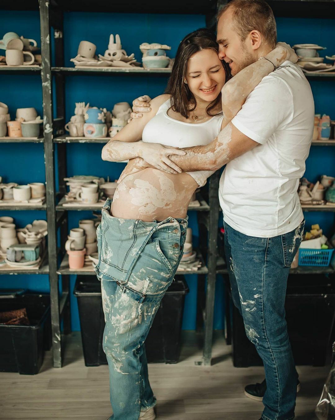 happy family pottery reveal moment