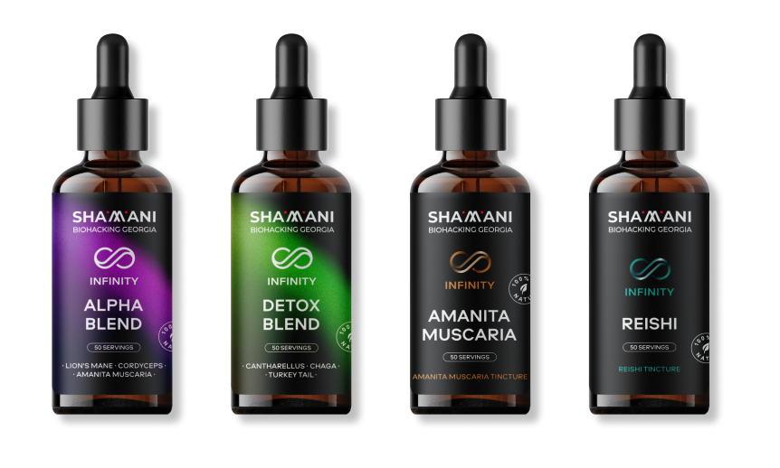 RESTART+ - Alpha Blend, Detox Blend, Amanita Muscaria, Reishi