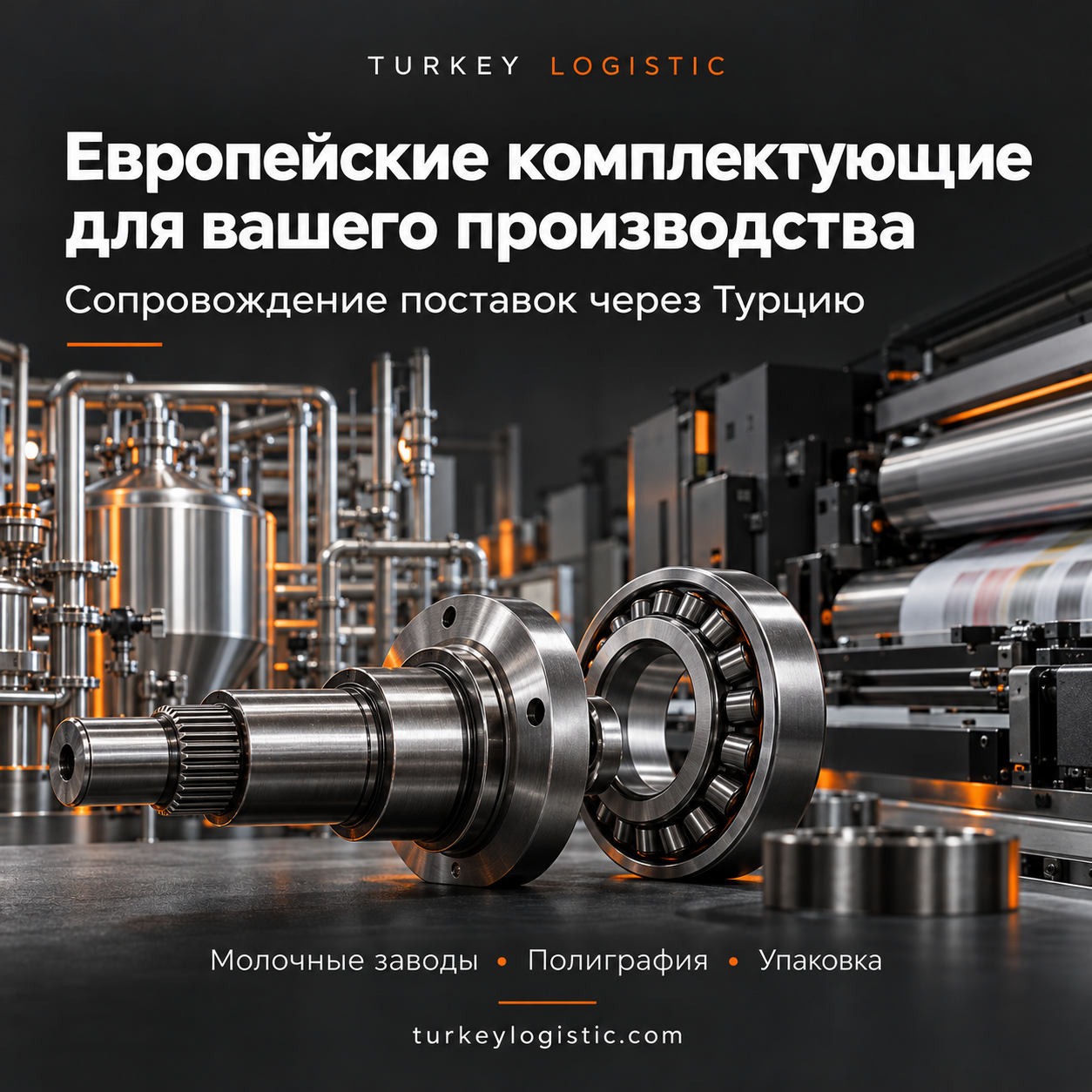 Комплектующие и оборудование молочного и полиграфического производства