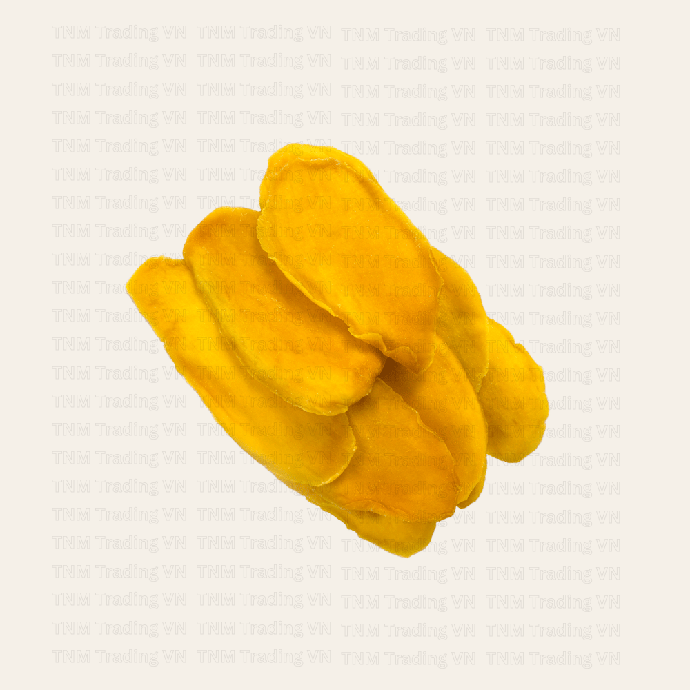 Layered soft dried mango pieces from Vietnam with low added sugar