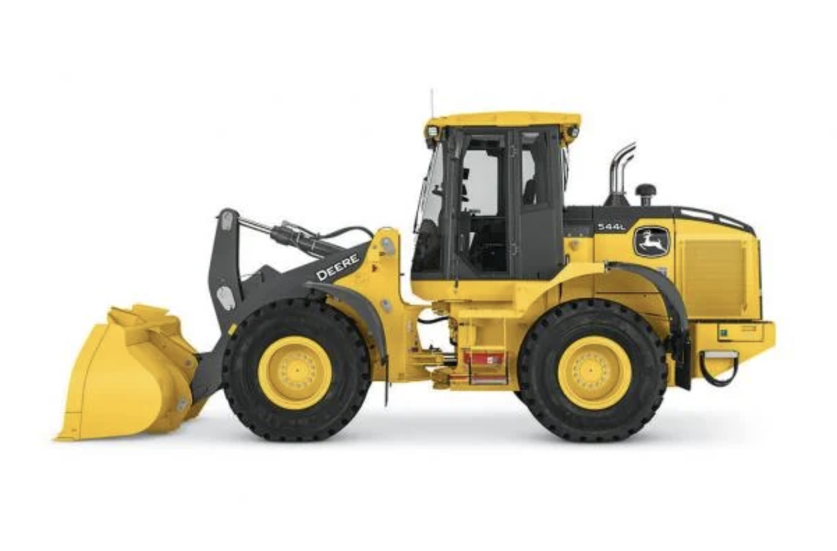 John Deere 544L Wheel Loader with bucket