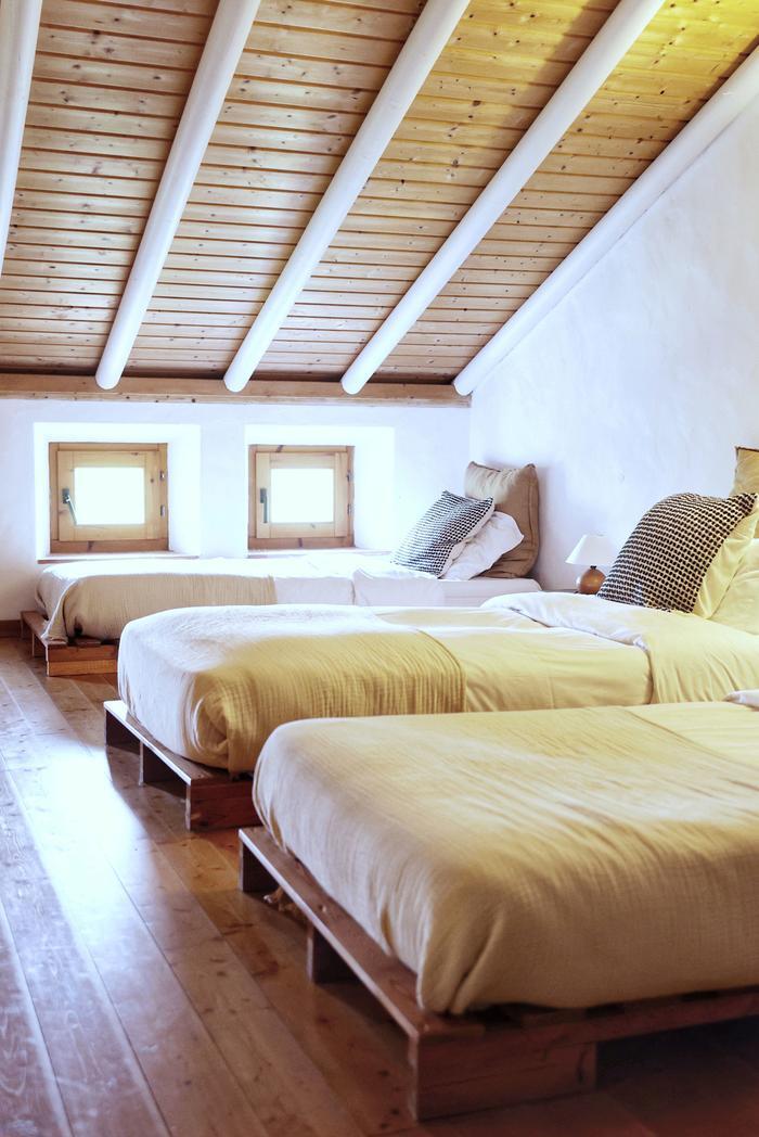 Bunk beds in the farmhouse