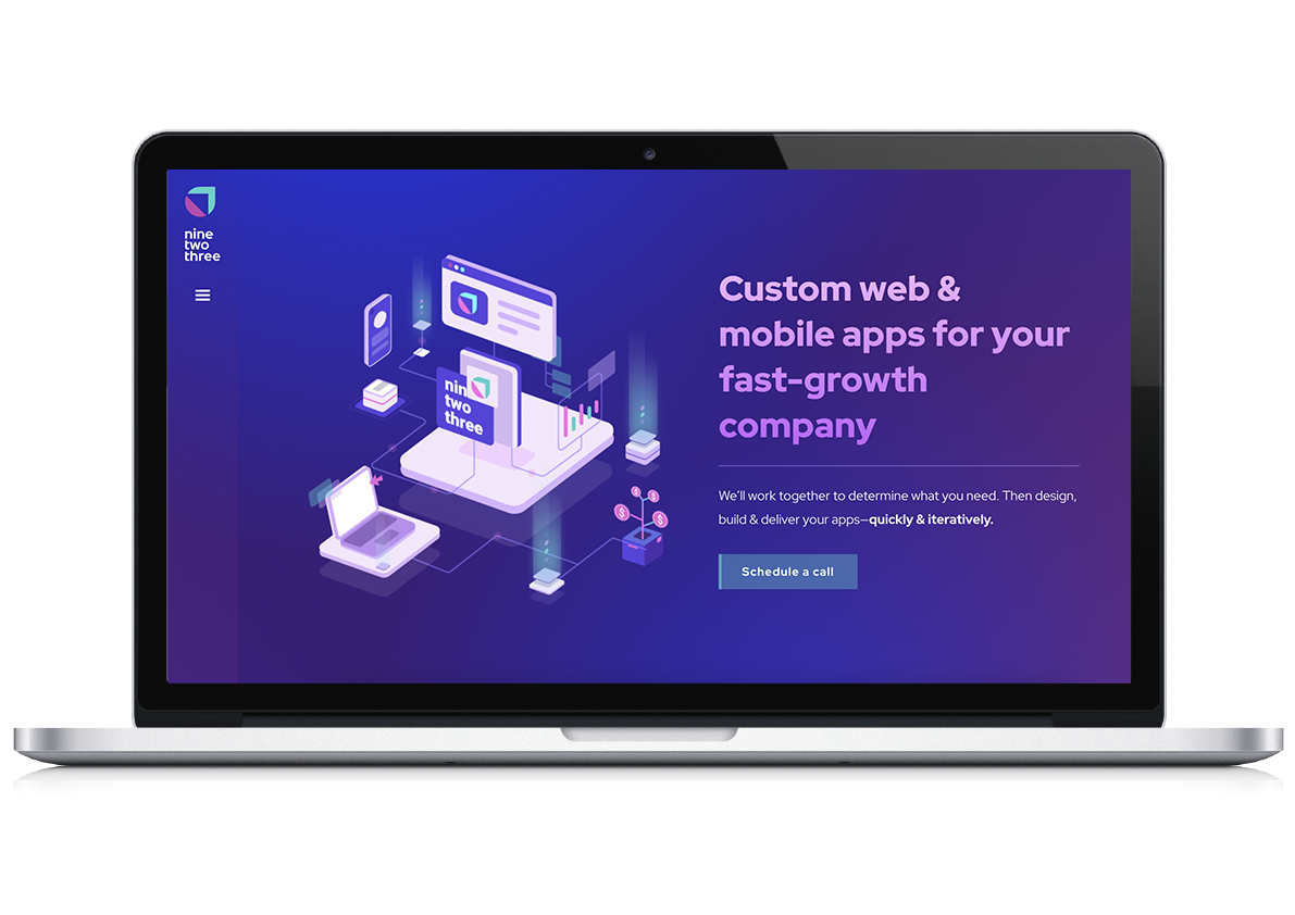 923digital website on a laptop