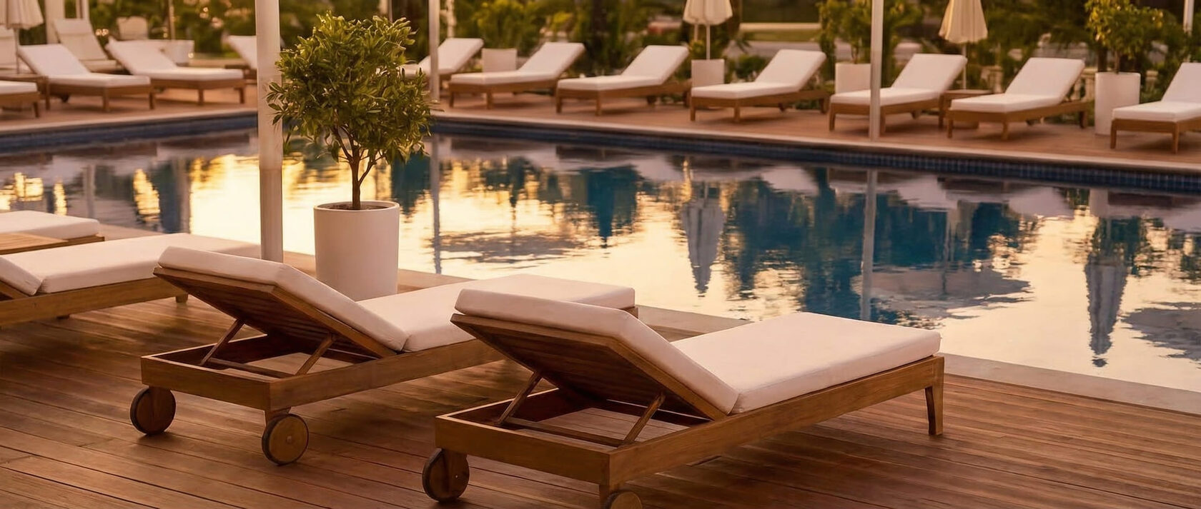 Swimming pool amenity at Wyndham Residence Batumi