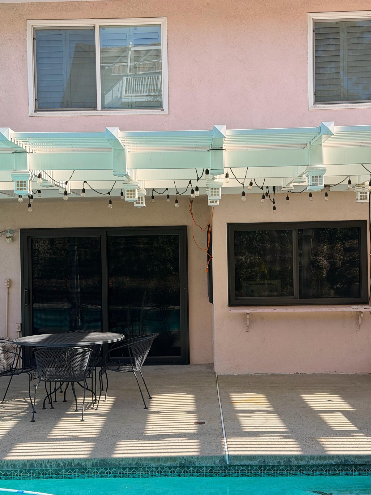 Patio slider security screen installed in Orange County, CA