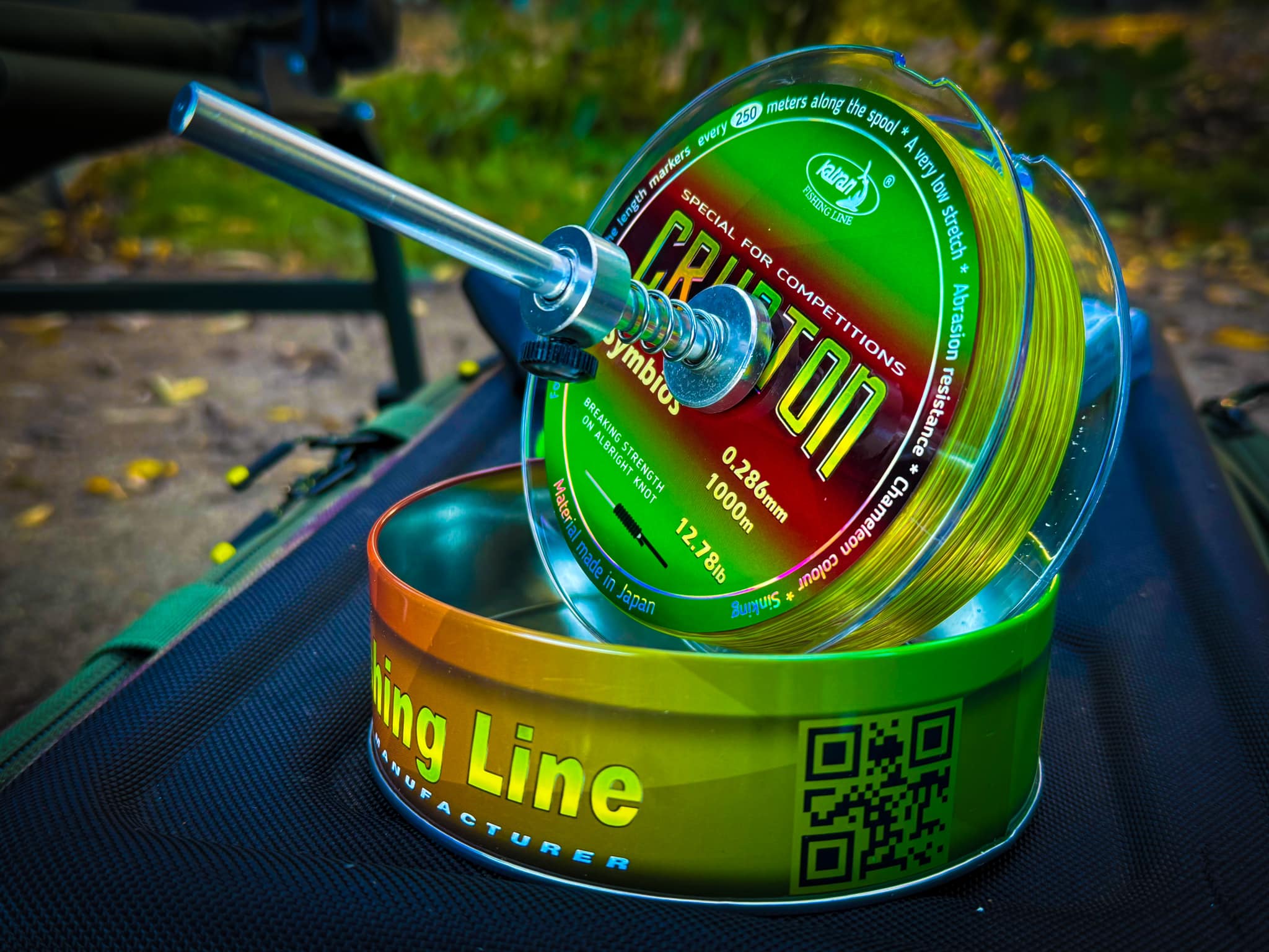 Katran line spooling tool loaded with Crypton Symbios line