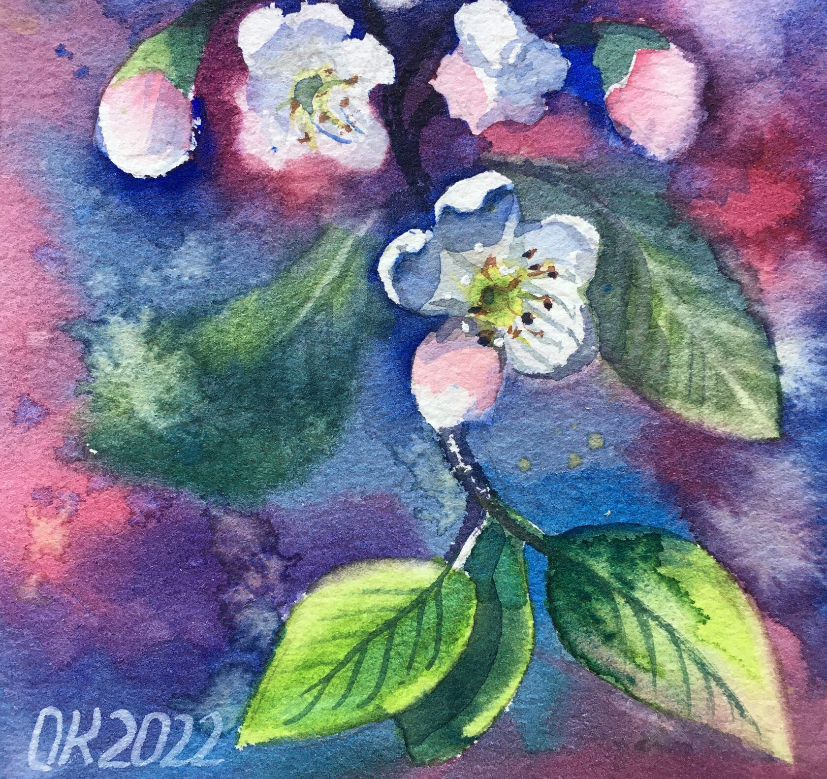 Flowering branch painting