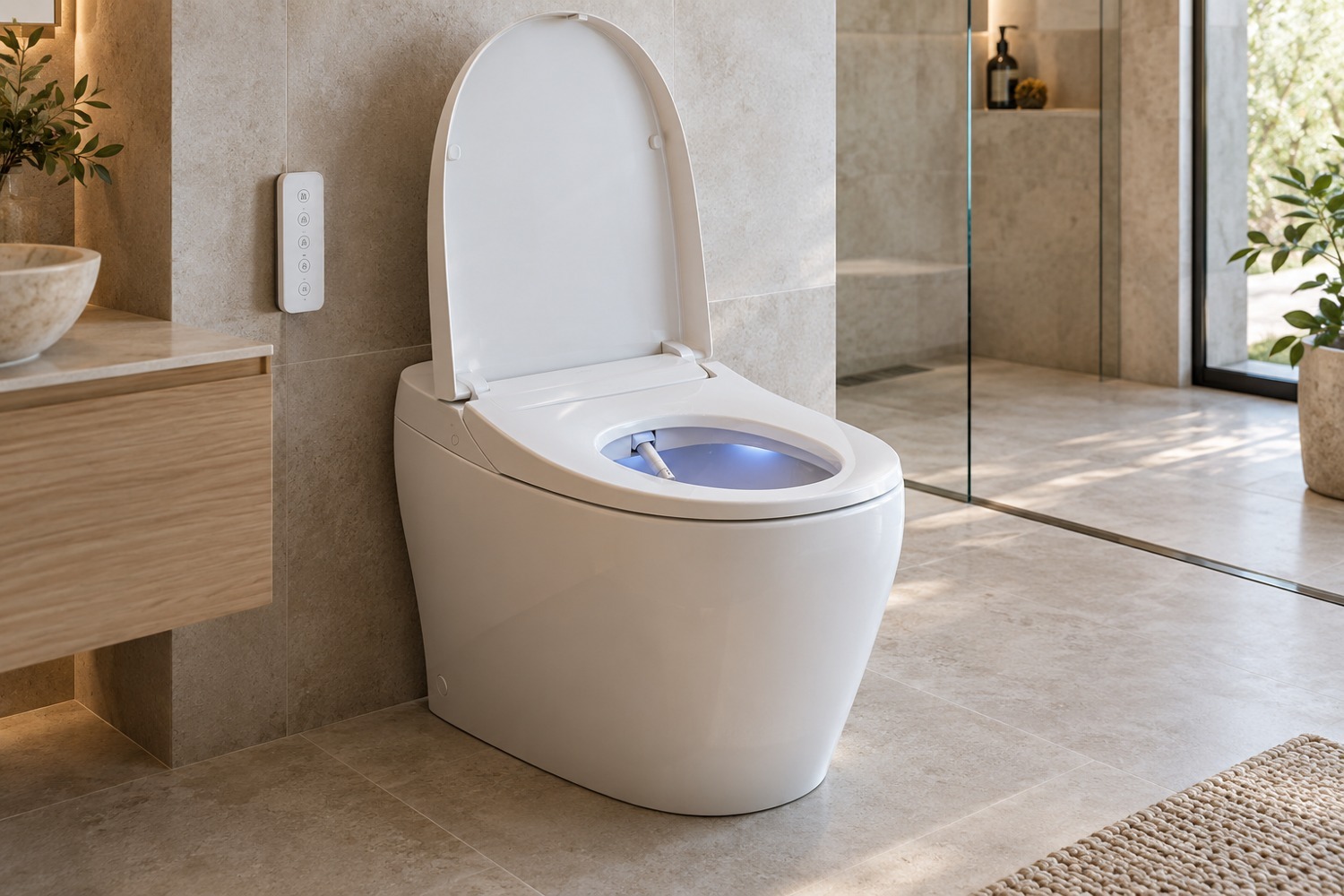 Integrated smart bidet toilet