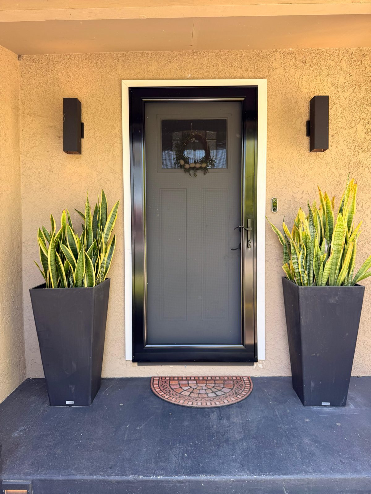 Security screen door installed in Orange County, CA