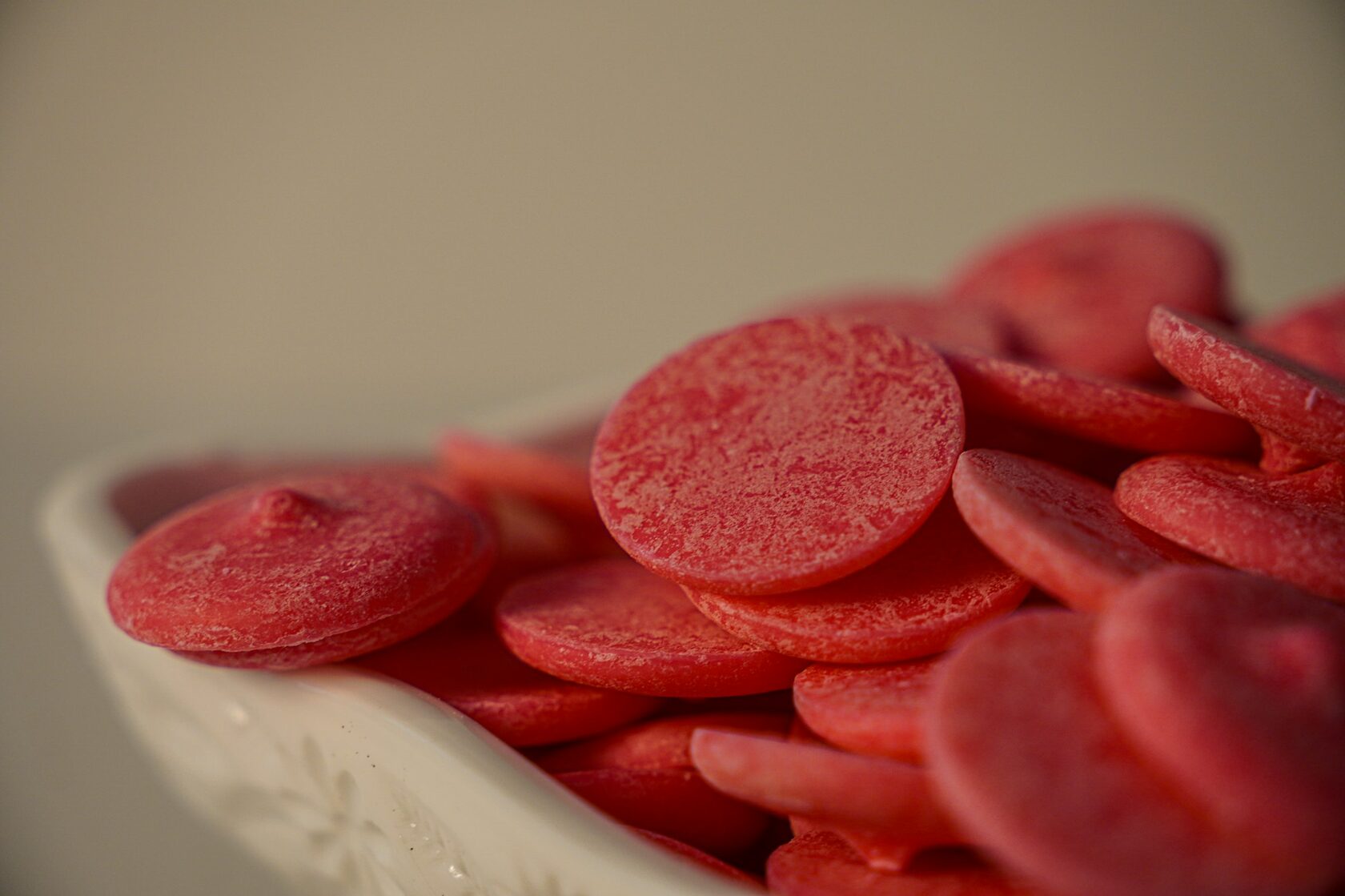 Strawberry Coin Volcano candy