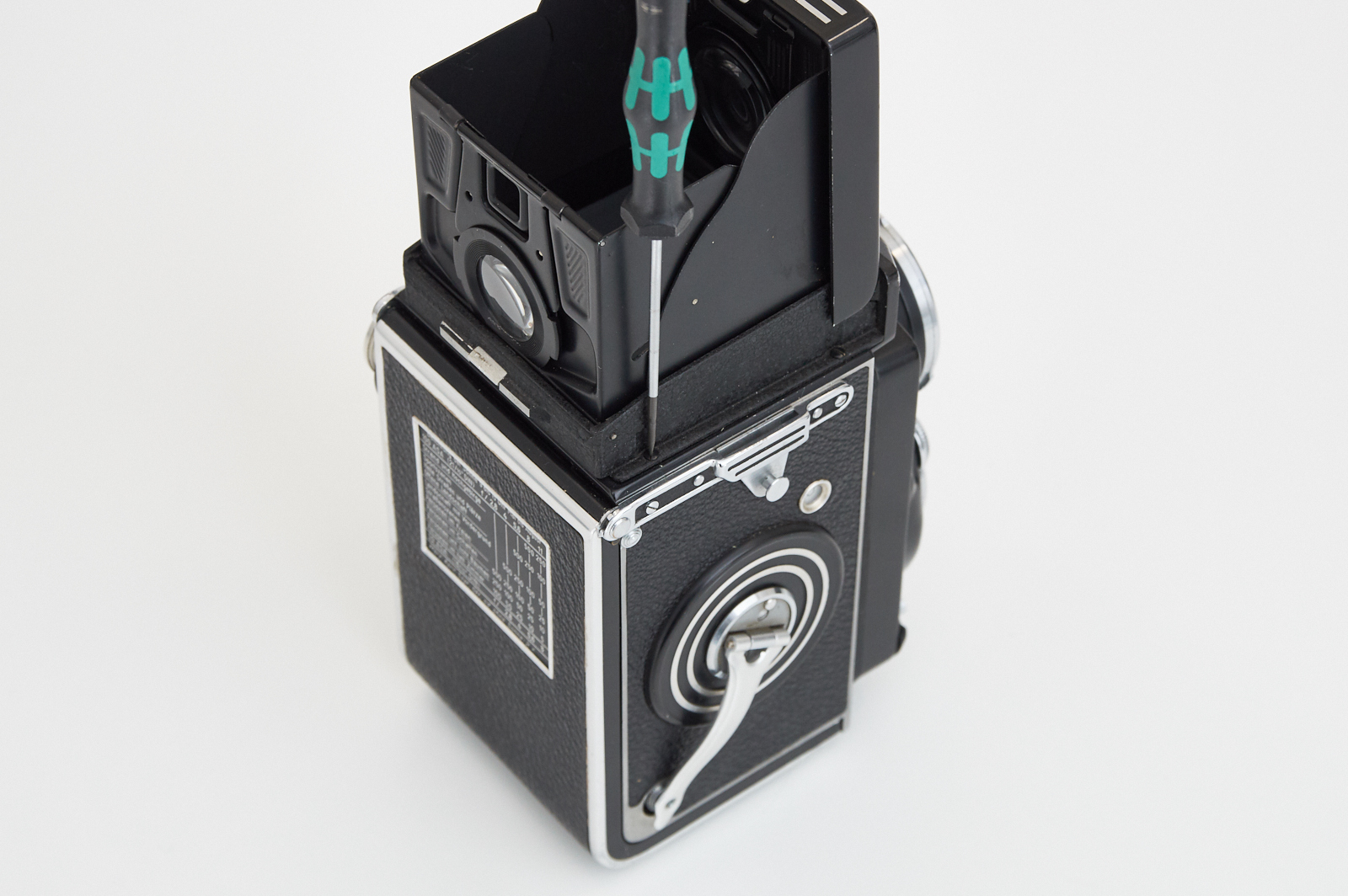 Rolleiflex 2.8F/3.5F用 スプリット イメージ スクリーン Detailed Rolleiflex screen installation instruction