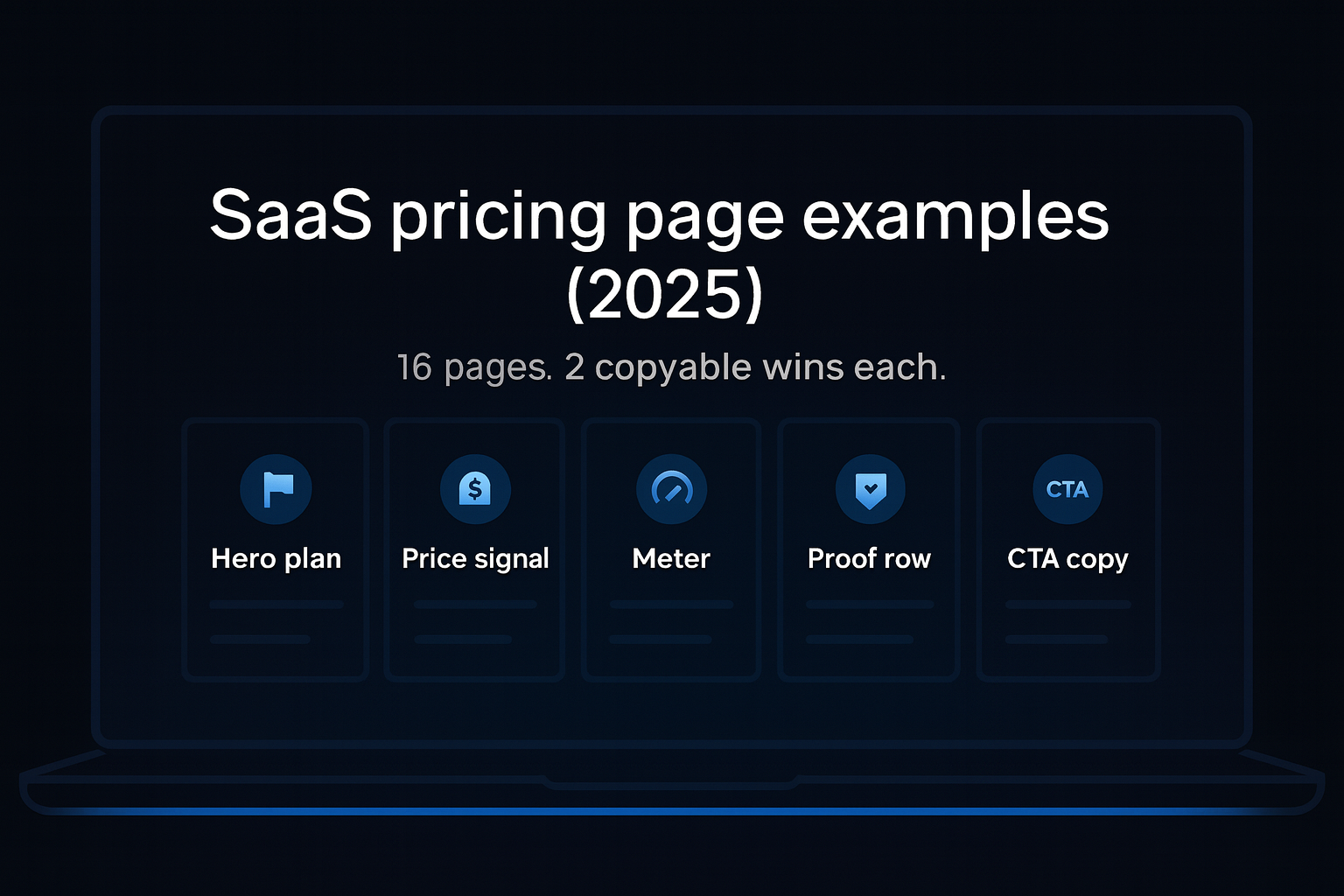 Gallery of saas pricing page examples and common patterns