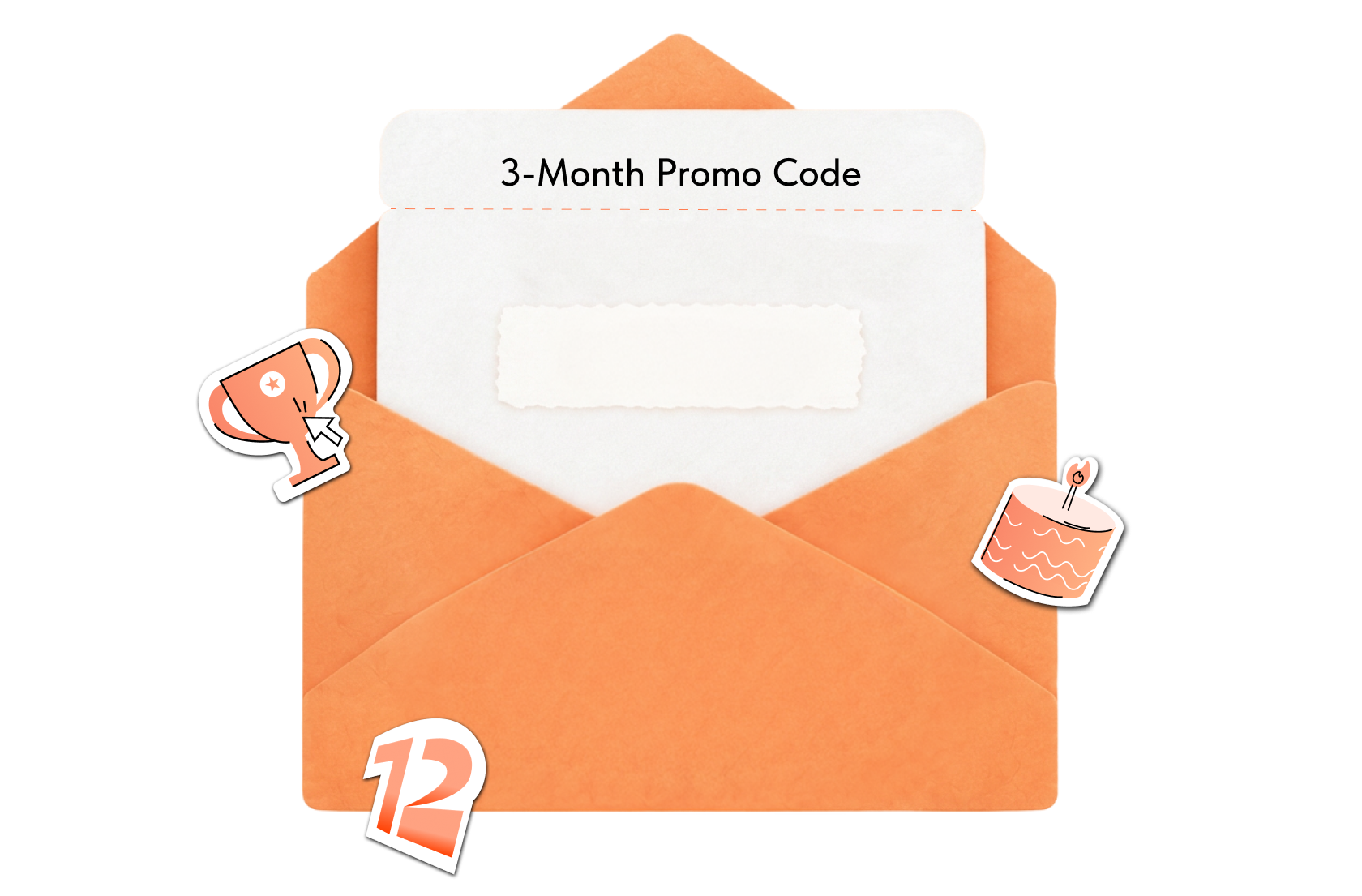 Promo code envelope