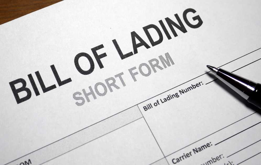 bill of lading