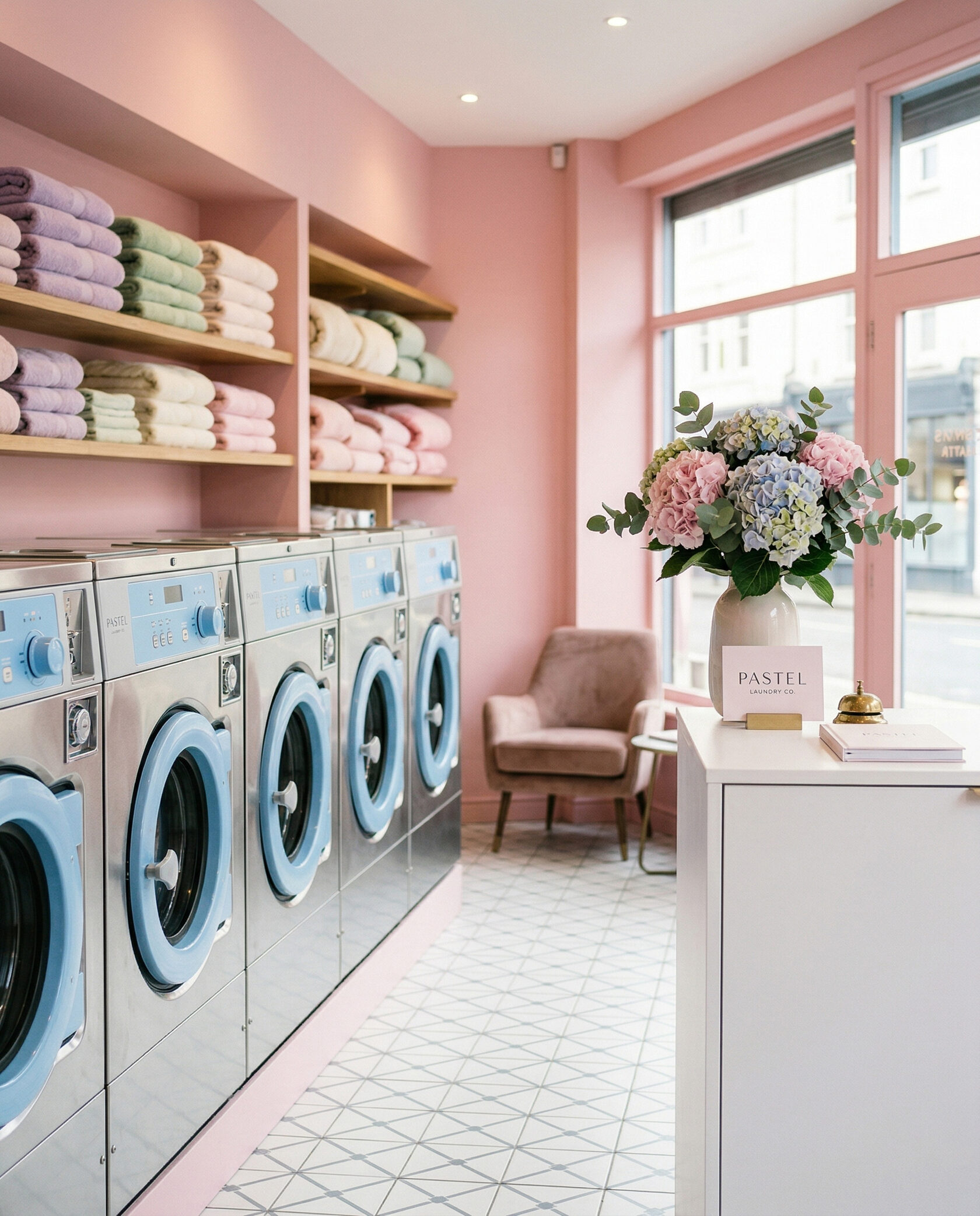 Інтер'єр пральні-хімчистки «Пані Праля»