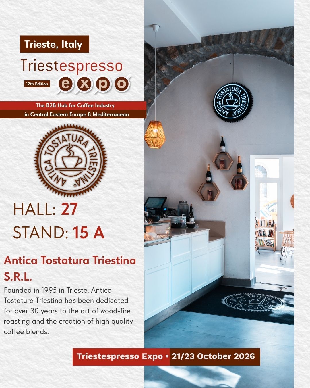 Antica Tostatura Triestina - Triestespresso Expo booth
