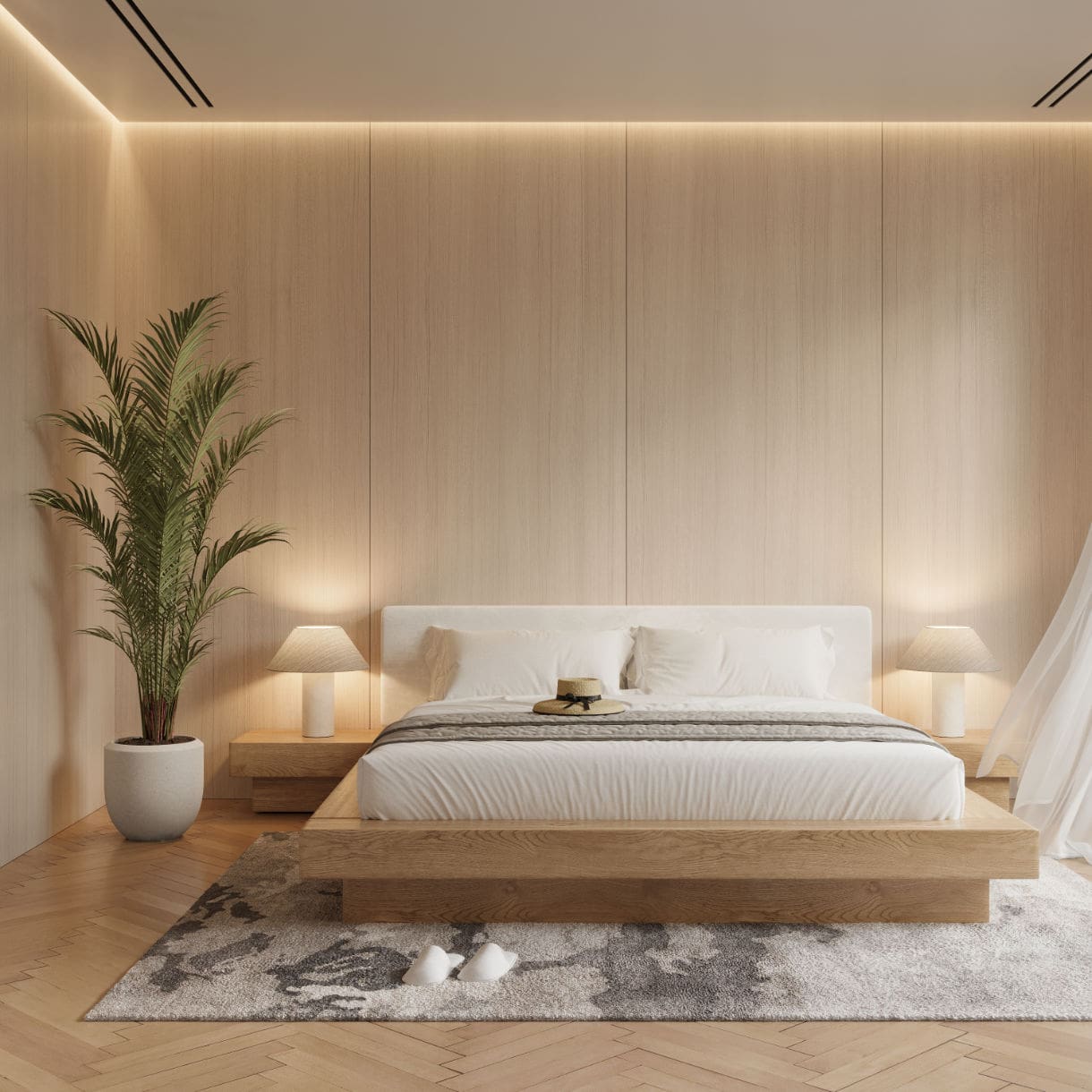 Wood veneer wall panels