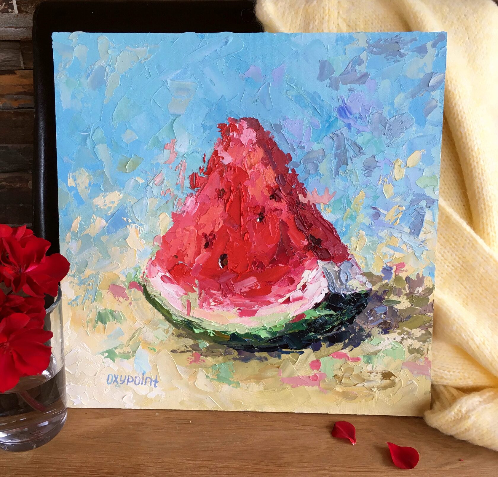 watermelon oil painting