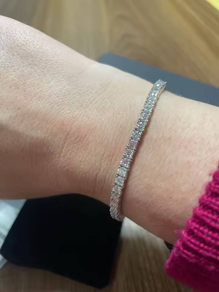 Tennis 3mm Chain VVS1 Silver 925 сертифікат і ланцюг фото клієнта
