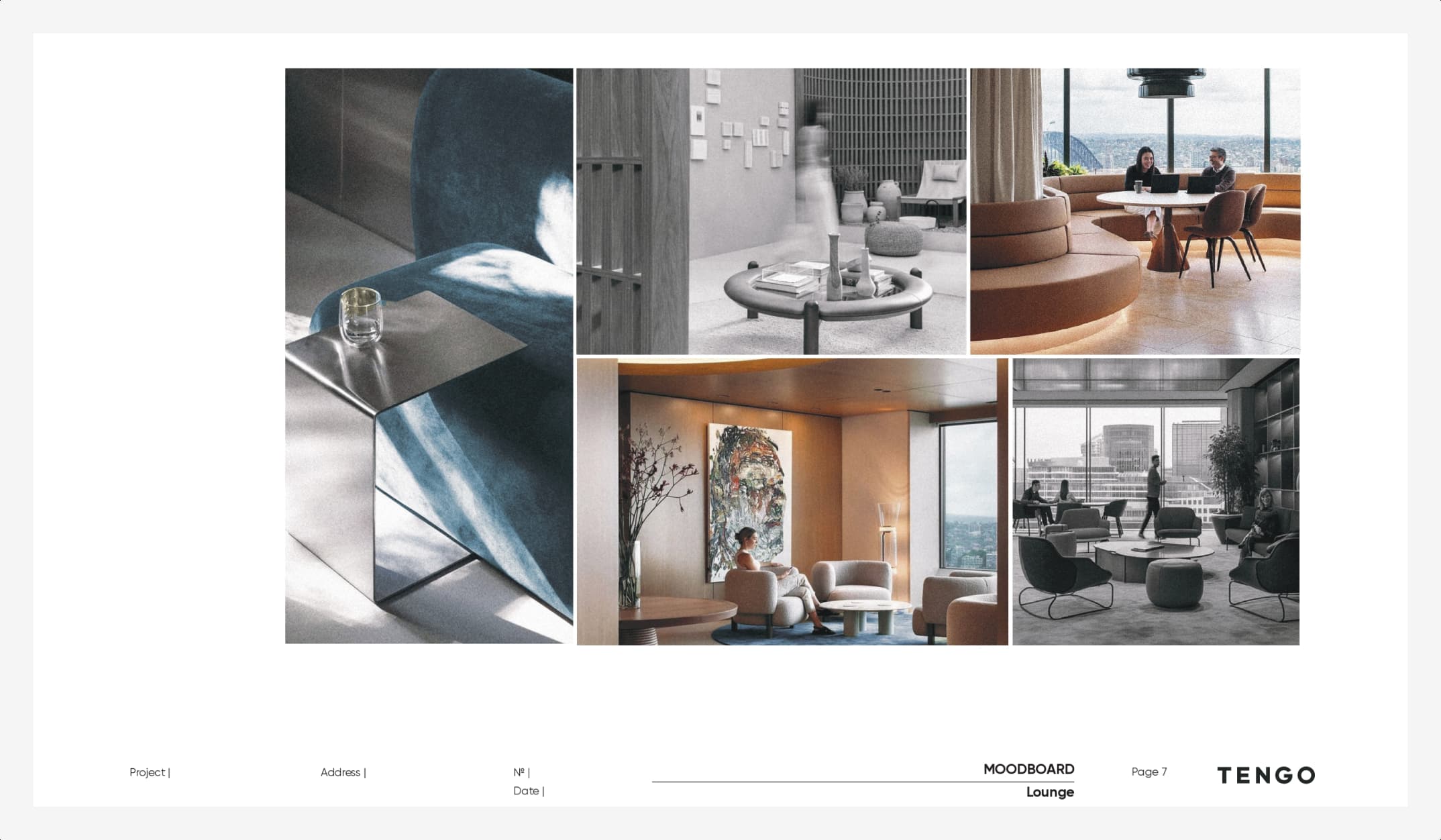 Moodboard projekt biurowy