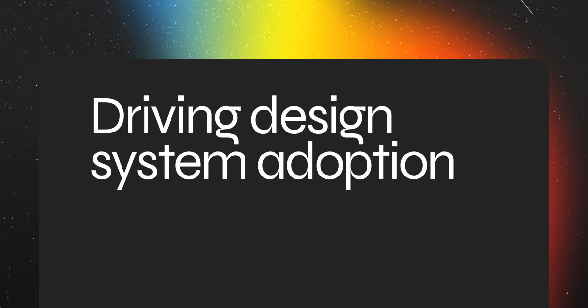 Driving design system adoption