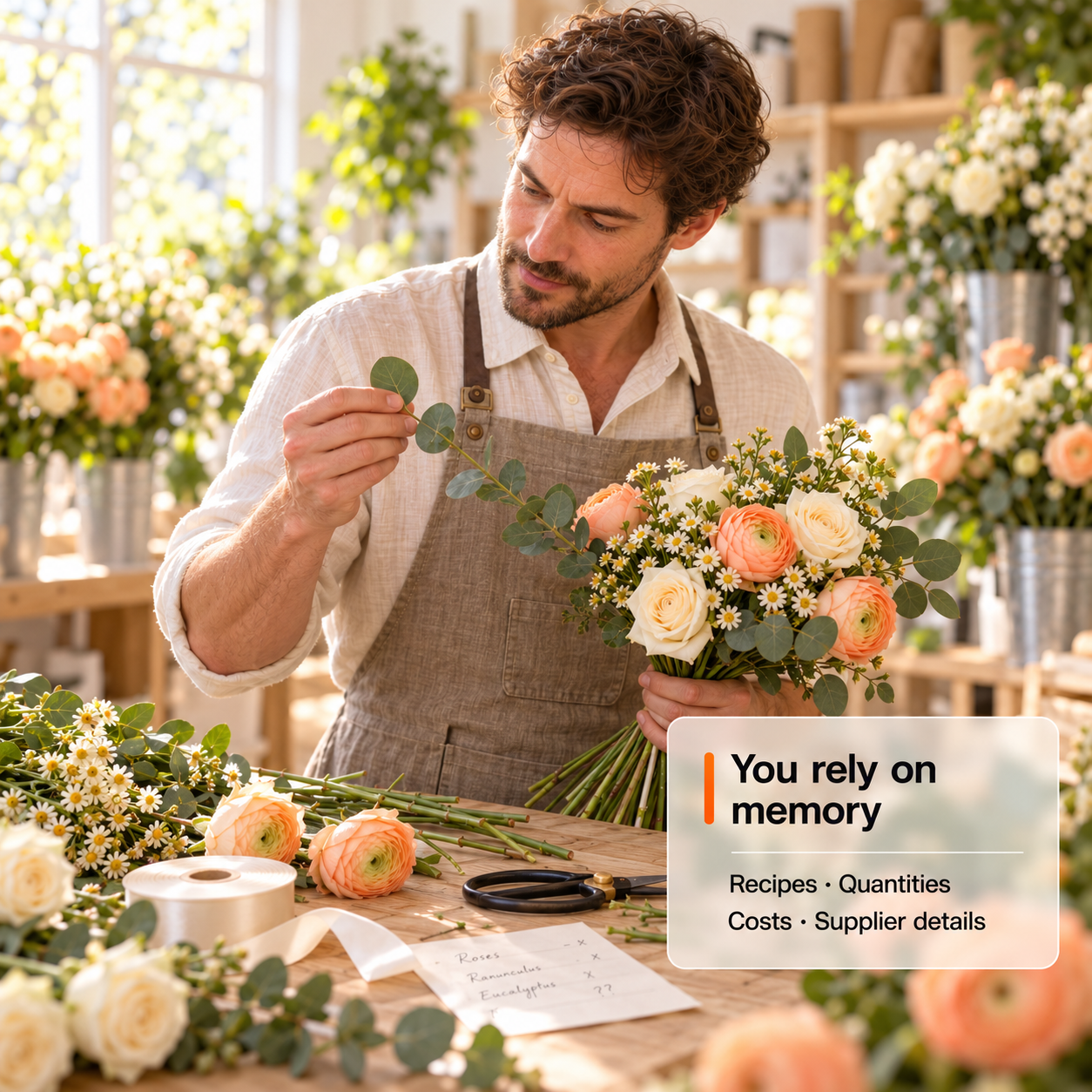 You rely on memory
