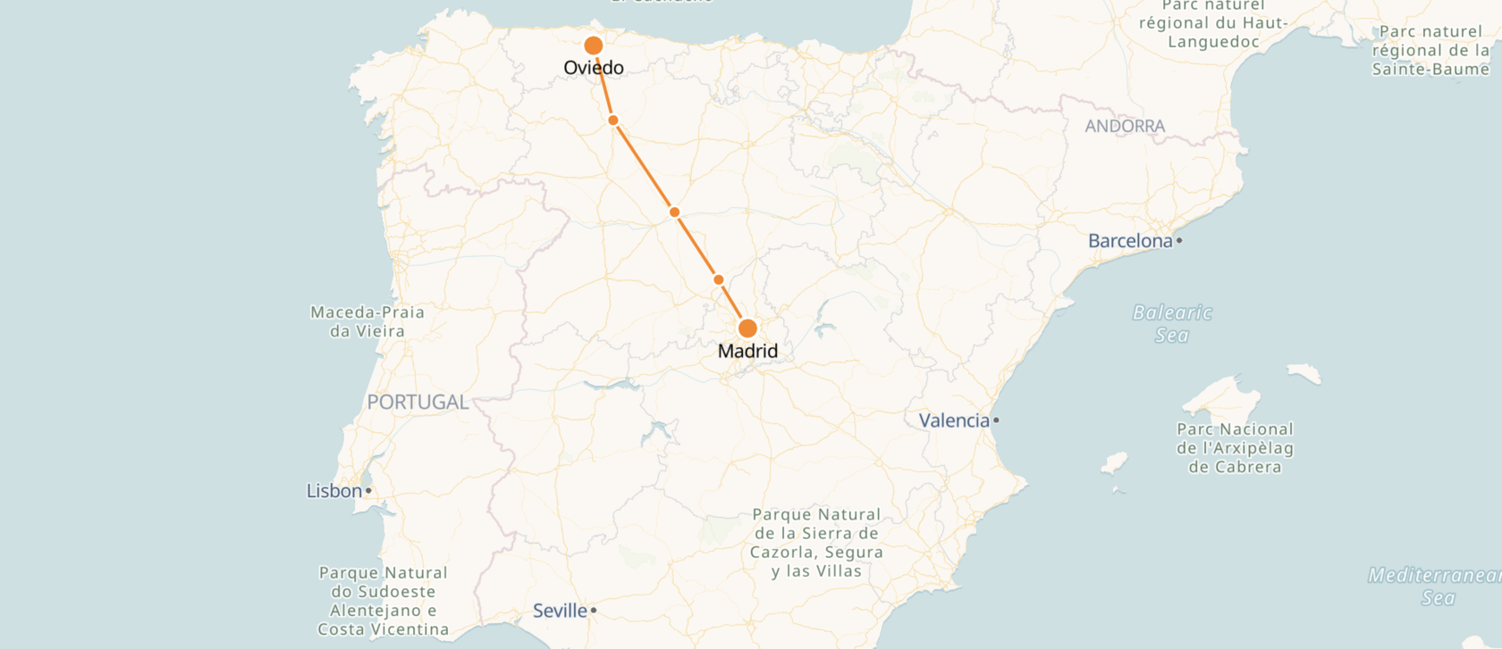 Oviedo to Madrid Train Tickets & Schedule Spanish Trains