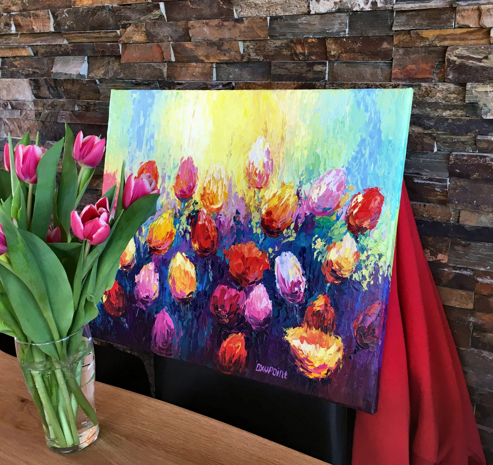 tulips painting, tulips picture