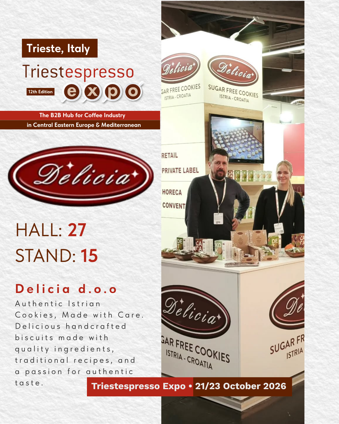 Delicia d.o.o - Stand Triestespresso Expo