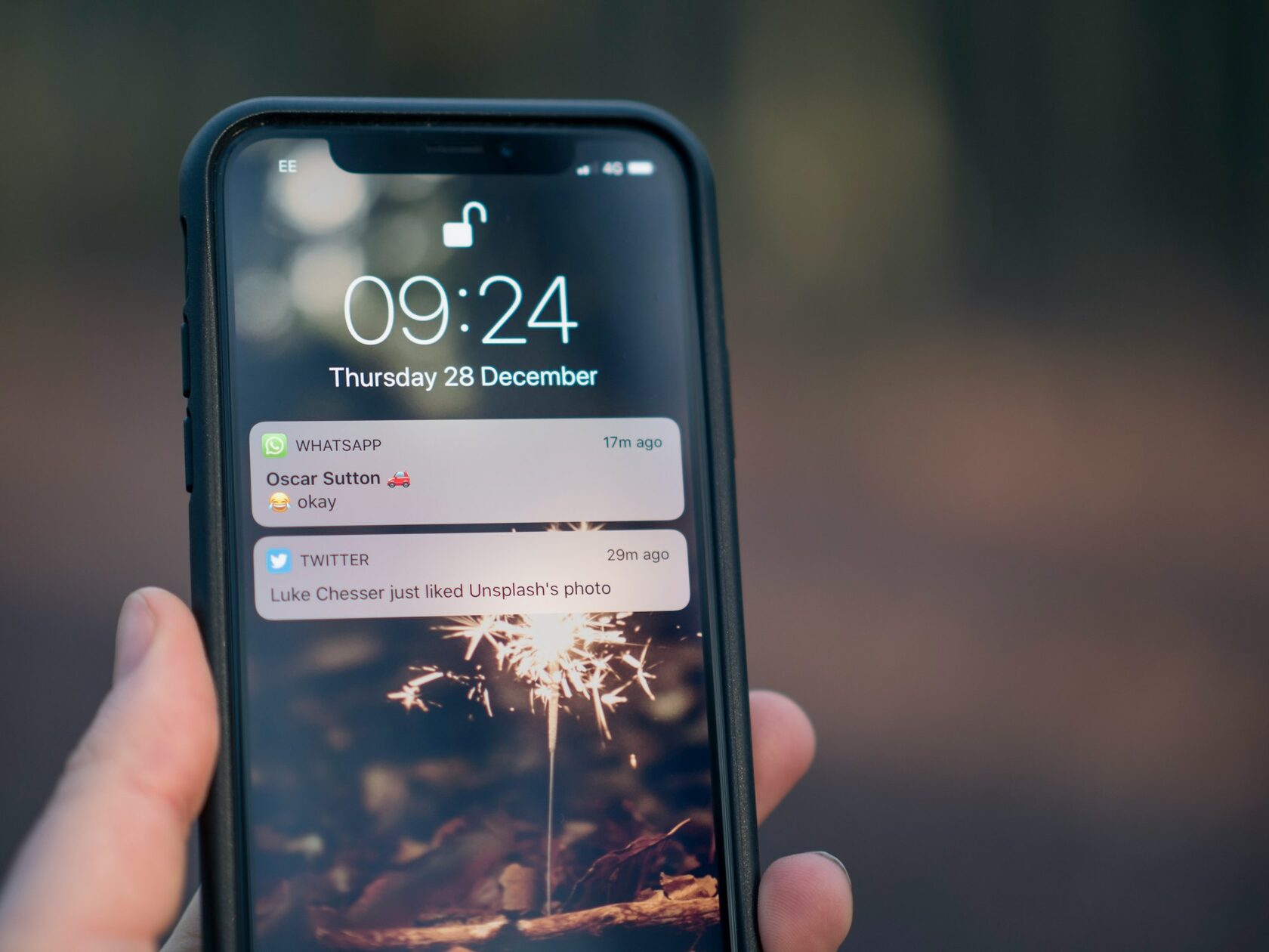 Arrival notification texts