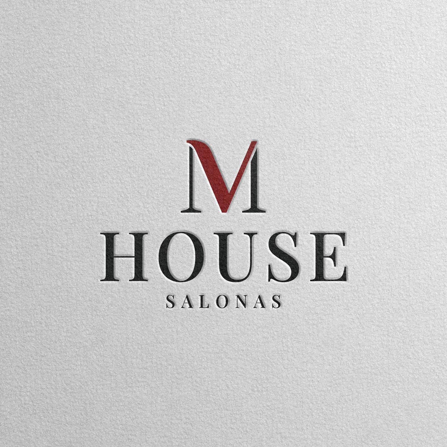 M HOUSE salonas logo in colour