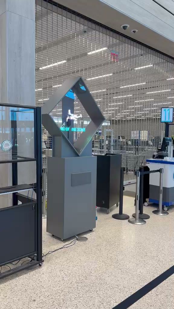 Installed stand at a US airport