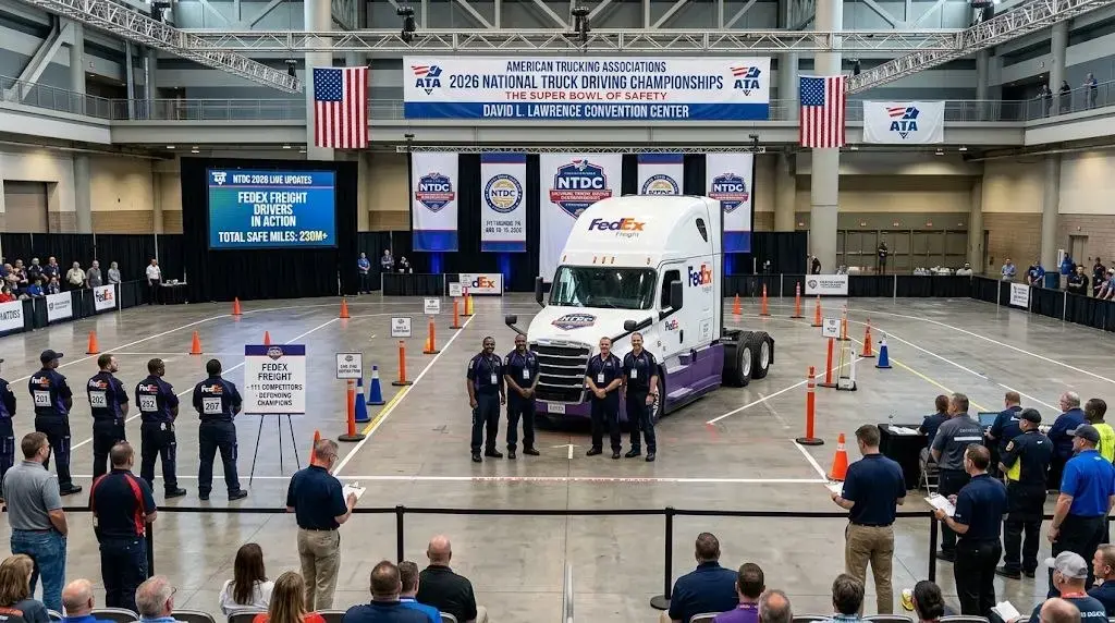 FedEx Freight drivers competing at the 2026 National Truck Driving Championships