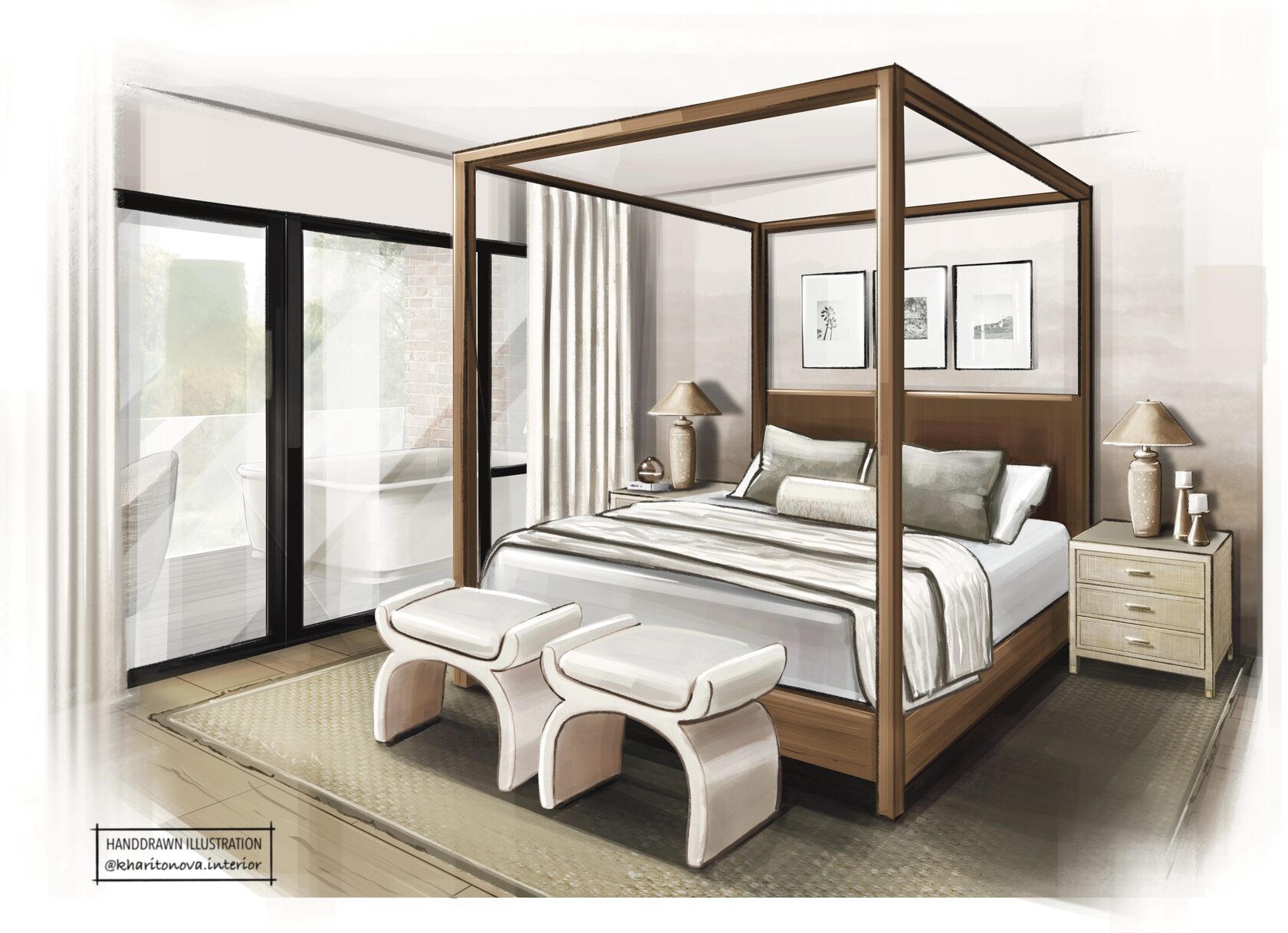 Illustrated Floor Plans | Hand-Drawn Layouts for Architecture & Interiors