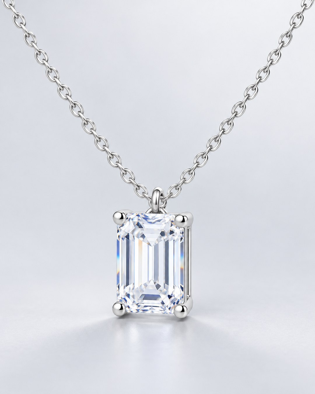 Emerald Solitaire VVS1 Pendant ICED KYIV