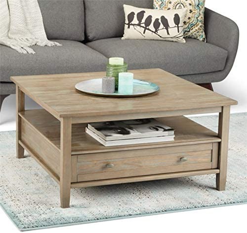 VidaXL Solid Beech Wood Tabletop - Square Dining Replacement Wood Top With Rounded Corners For Coffee Table, Living Room Furniture, Easy-to-clean