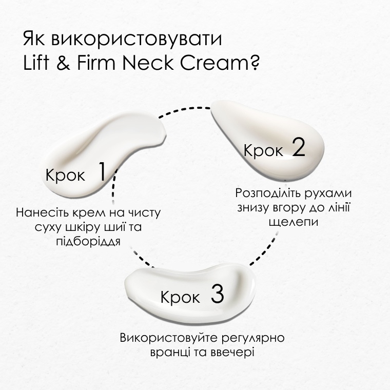 Як використовувати Lift & Firm Neck Cream — три кроки