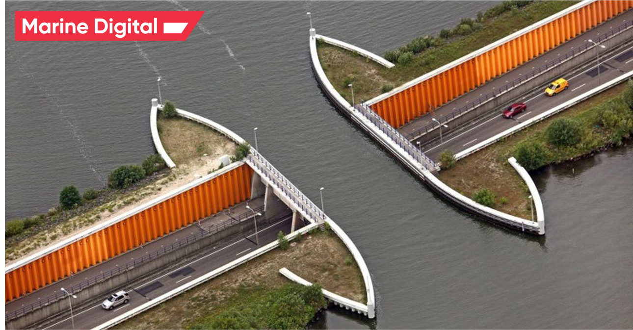 Netherland's Unique Water Bridge