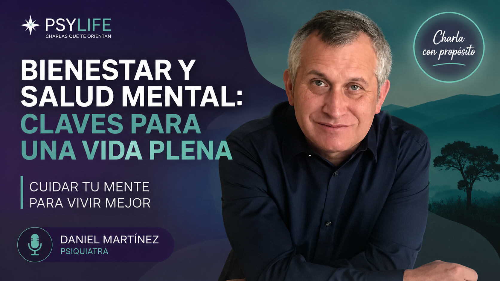 Portada de la charla — Trabajando el bienestar y la salud mental