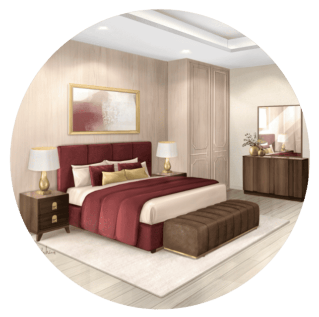 3D interior &amp; exterior hand-drawn renders