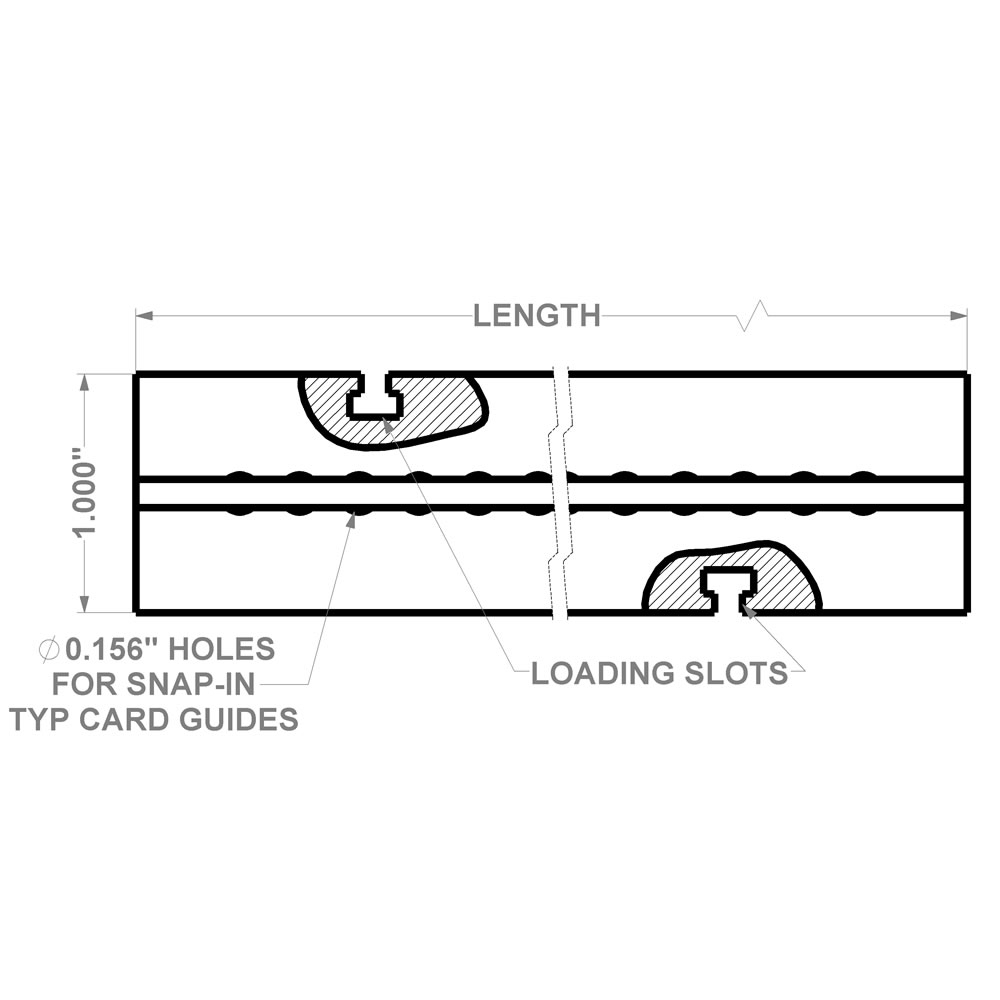 Subracks with Continuous Guide plate