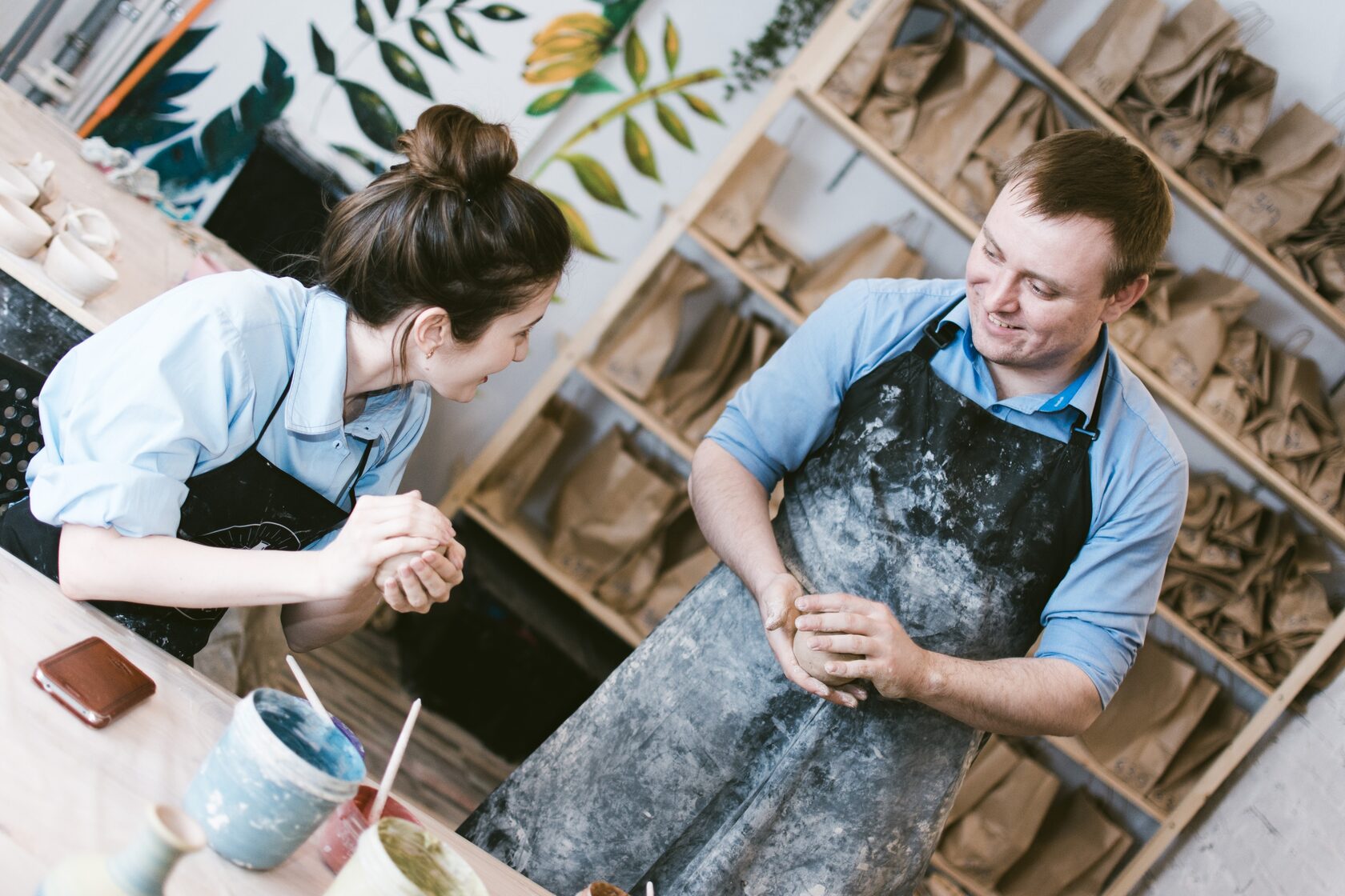pottery gender reveal 